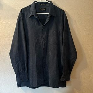 Brandini faux silk button down size XL